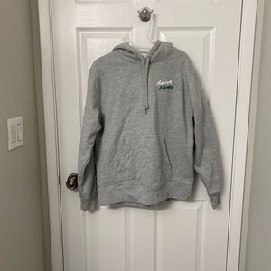MAISON Kitsune Gray Handwriting Hoodie